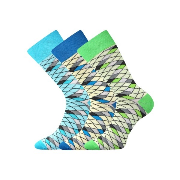 WEAREL 008 pánske ponožky farebné Lonka - SIEŤ