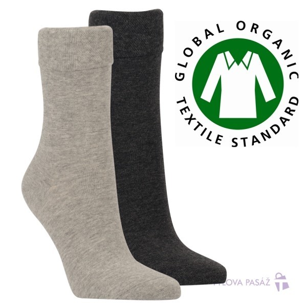 Zdravé a ekologické unisex 98% bavlnené ponožky RS
