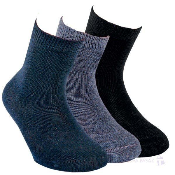 Chlapčenské jednofarebné bavlnené ponožky RS