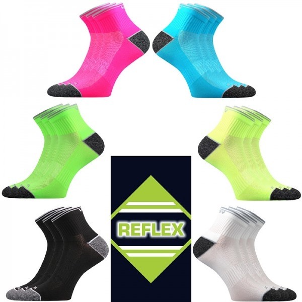 RAY antireflexné členkové ponožky Voxx - NEON