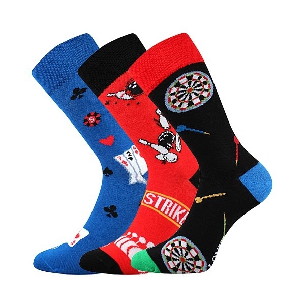 WOODOO barevné ponožky Lonka - KARTY