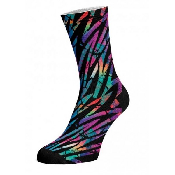 COLOUR SPELL farebné potlačené bavlnené ponožky Walkee