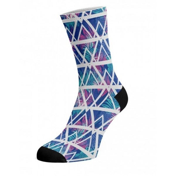 JUNGLE TRIANGLE farebné potlačené bavlnené ponožky Walkee