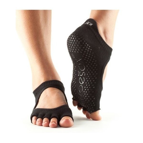 BELLARINA bezprstové protiskluzové ponožky ToeSox - BLACK