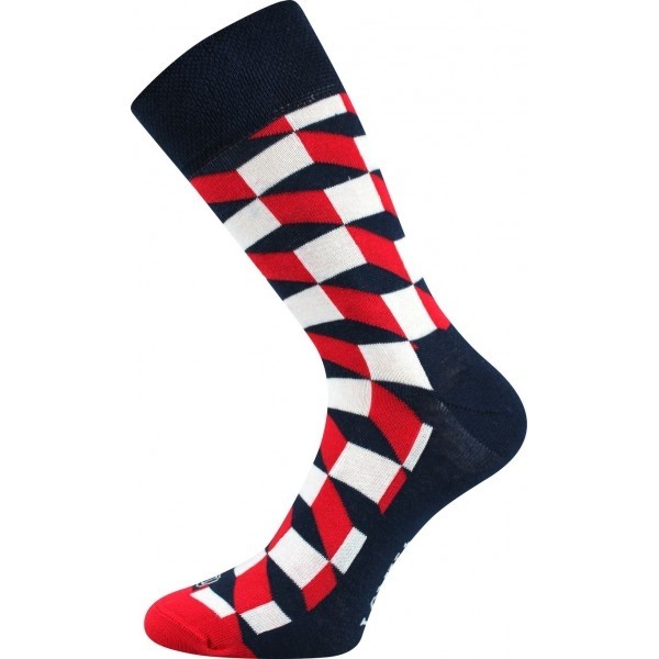 WOODOO barevné ponožky Lonka - CRAZY SCHODY - 1 pár EXTRA