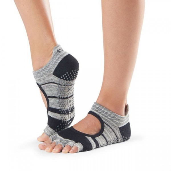 BELLARINA bezprstové protiskluzové ponožky ToeSox - GRAPHITE