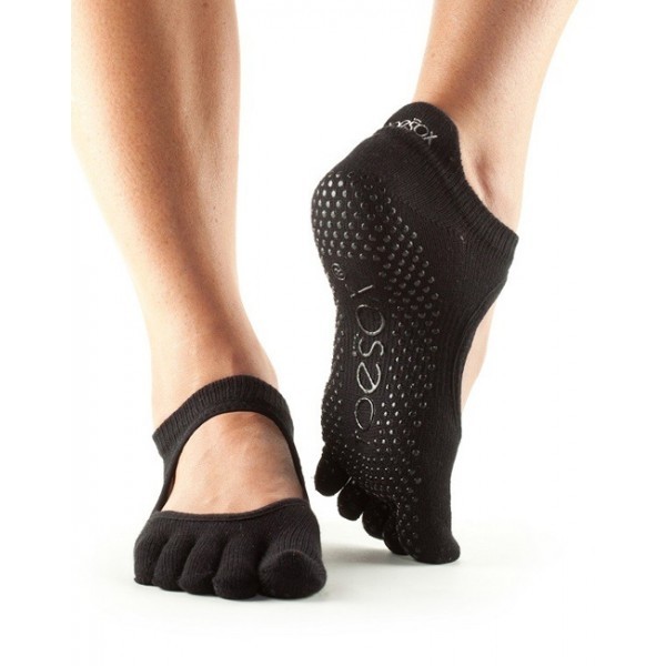 BELLARINA prstové protiskluzové ponožky ToeSox - BLACK