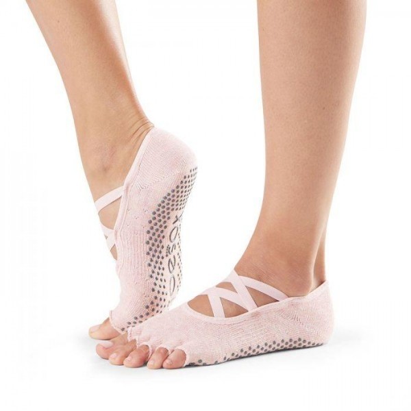 ELLE bezprstové protišmykové ponožky ToeSox - BALLET PINK