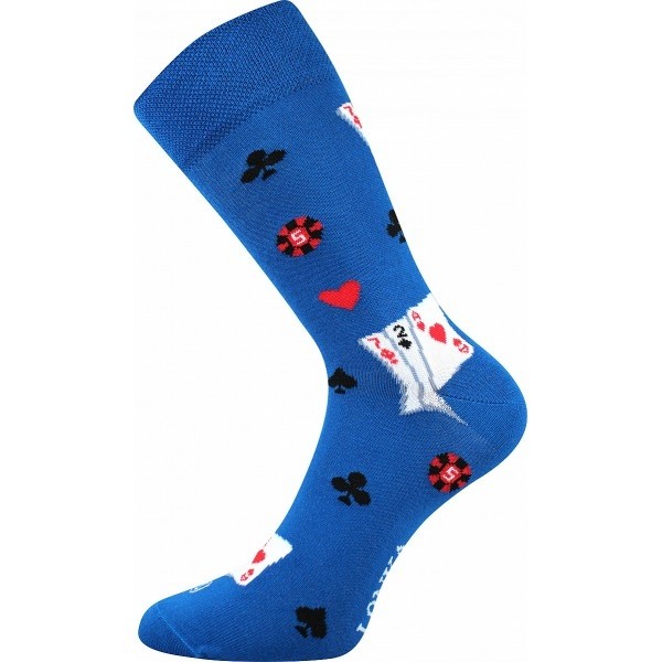 WOODOO barevné ponožky Lonka - KARTY - 1 pár EXTRA