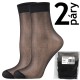 NYLON SOCKS 2pár - vrecko 20 DEN pančuchové ponožky Lady B