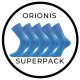ORIONIS SUPERPACK 5párov antibakteriálne merino ponožky so striebrom Voxx