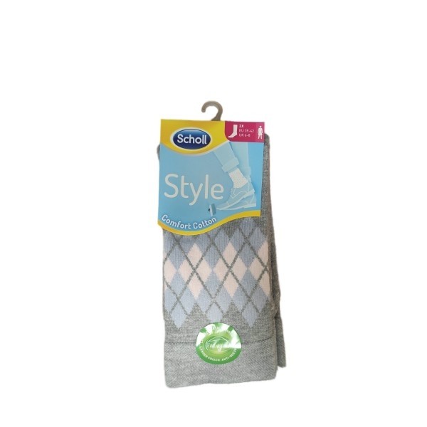 P0_0344 STYLE 2 LONG vzorované bavlnené ponožky Scholl