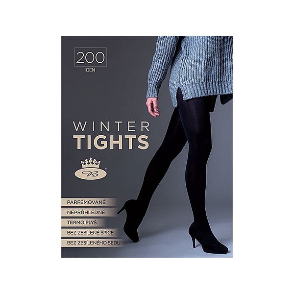 WINTER TIGHTS 200 DEN extra silné punčochové kalhoty Lady B