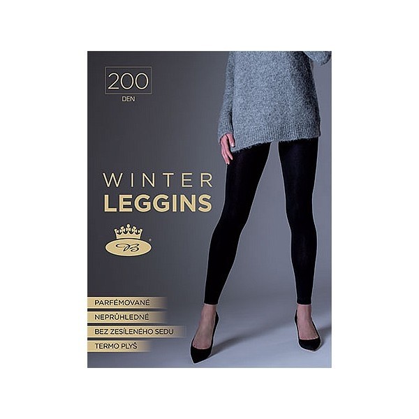 WINTER LEGGINS 200 DEN extra silné pančuchové legíny Lady B